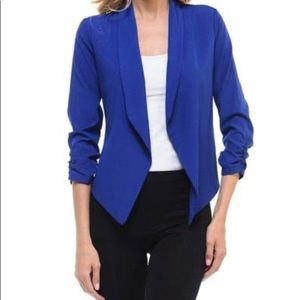 AULINÉ COLLECTION Blue Lightweight Open Blazer